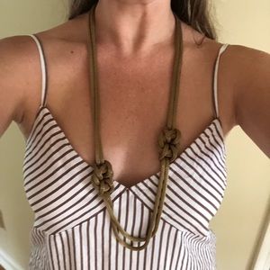 JCrew mesh chain knot necklace